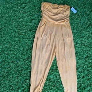 yellow jumpsuit/ romper